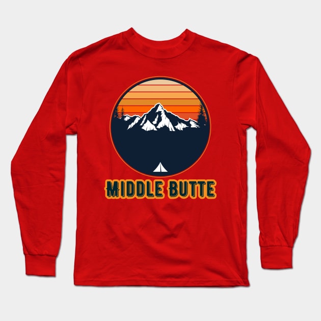 Middle Butte Long Sleeve T-Shirt by Canada Cities
